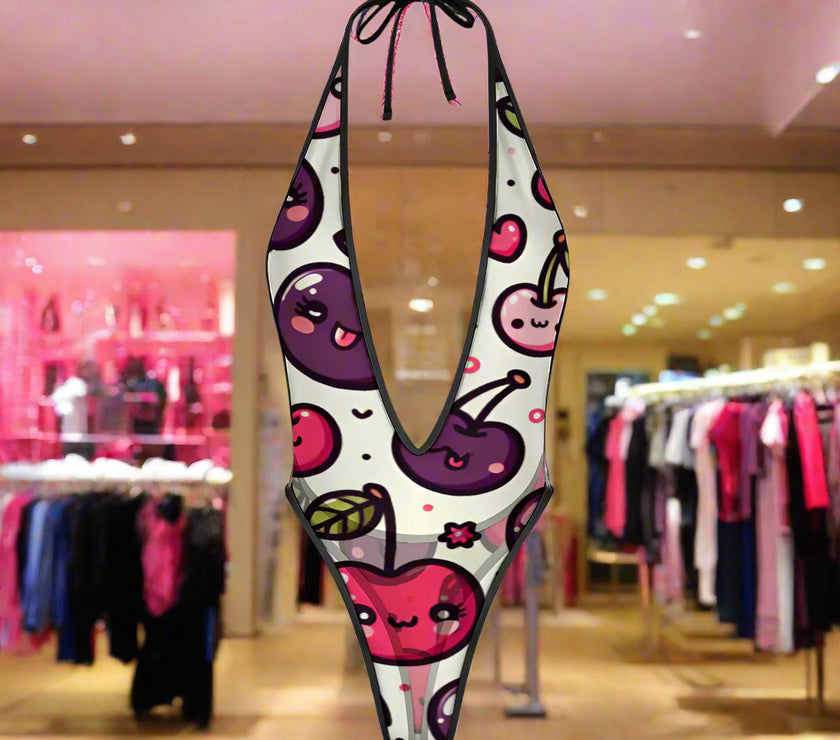 'Cherries' - Jumpsuit Swimwear v1