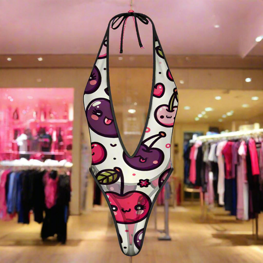 'Cherries' - Jumpsuit Swimwear v1