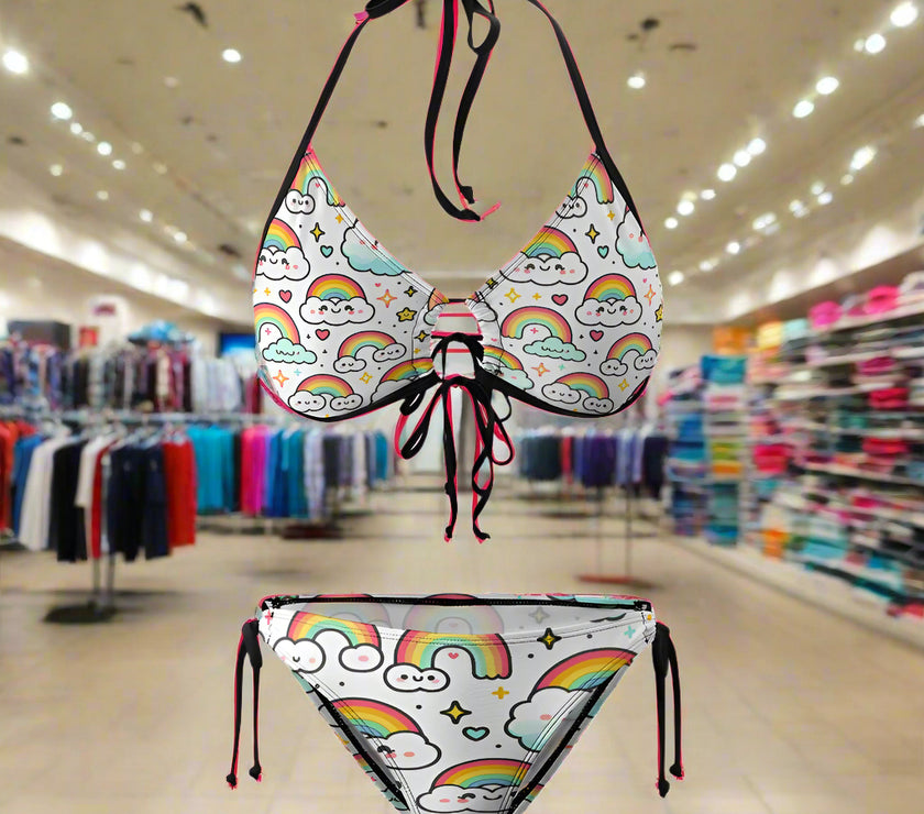 'Rainbows' - Plus Size Bikini Swimsuit v1