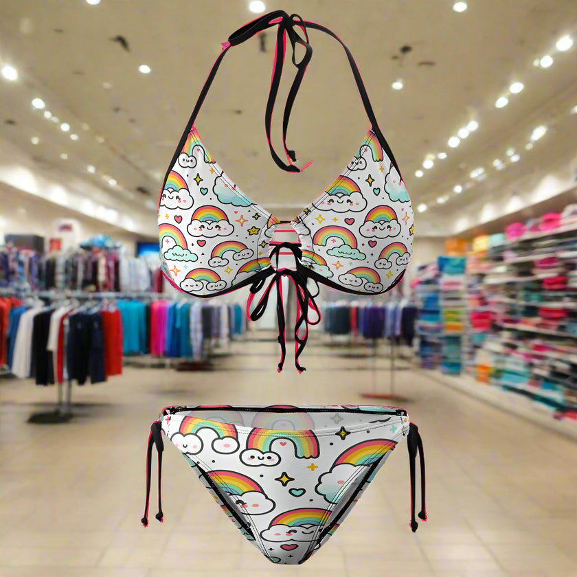 'Rainbows' - Plus Size Bikini Swimsuit v1